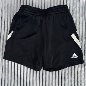 Adidas Black Shorts with White Details